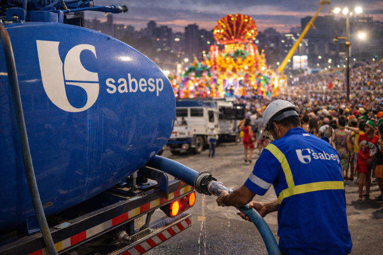 Sabesp reforça operação de abastecimento de água para o Carnaval 2026