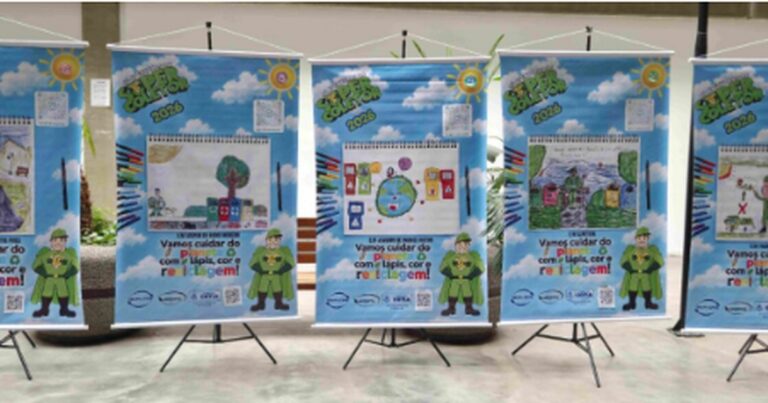 Super Coletor transforma educação ambiental em arte nas escolas de Cotia